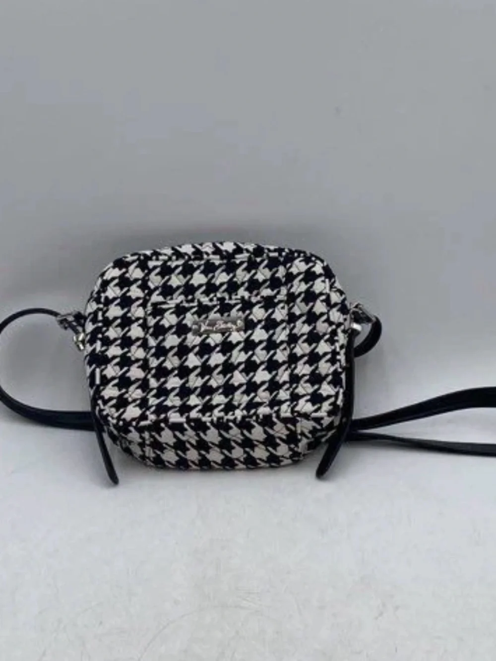 Houndstooth Mini Crossbody Bag - Black & White Vera Bradley